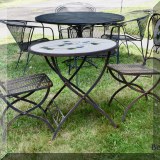 L01. Outdoor tile top bistro set.